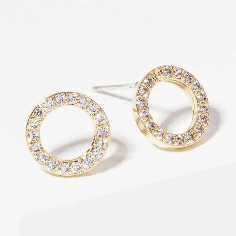 Gold Dipped Stud Earrings